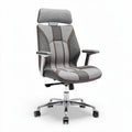 Mesh ergonomic office chair with adjustable headrest and armrests grey 50 x 60 x 100cm